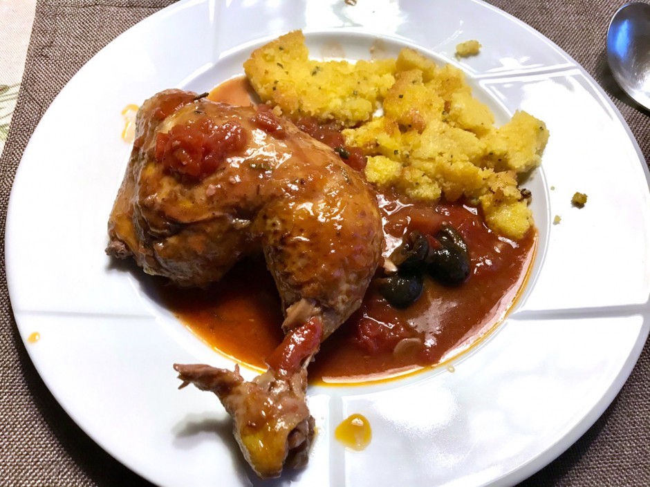 Polo con salvia (Hühnerschenkel mit Salbei)