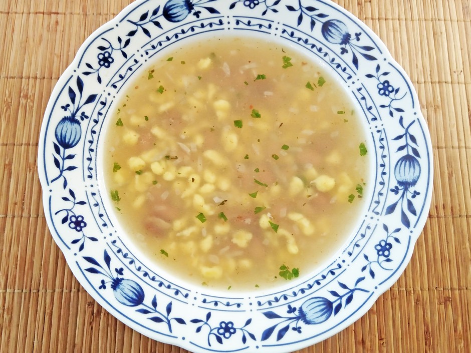 Südburgenländische Bohnfoaferlsuppe
