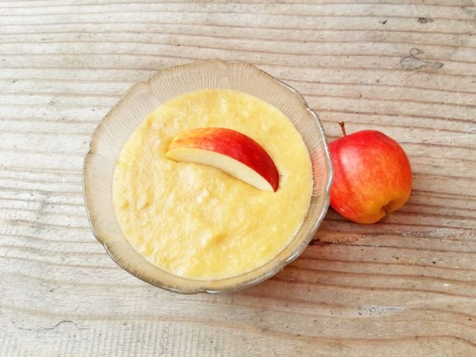 Apfelmuspudding
