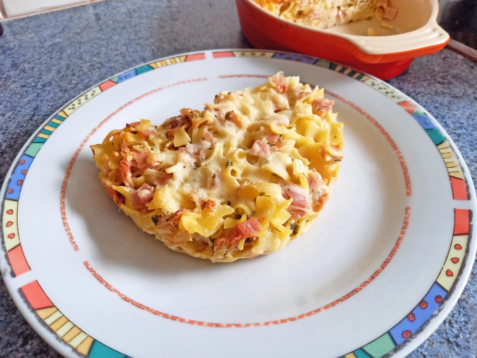Schinkenfleckerlauflauf