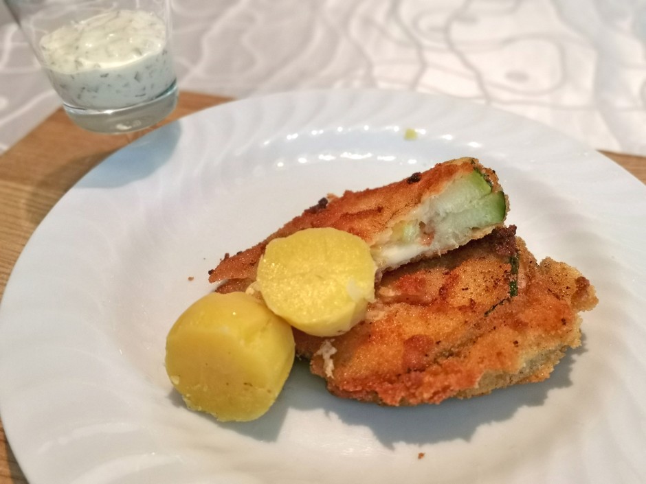 Gebackene Zucchini-Käse-Rondell
