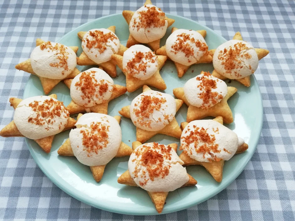 Buttersterne mit Kokoshaube