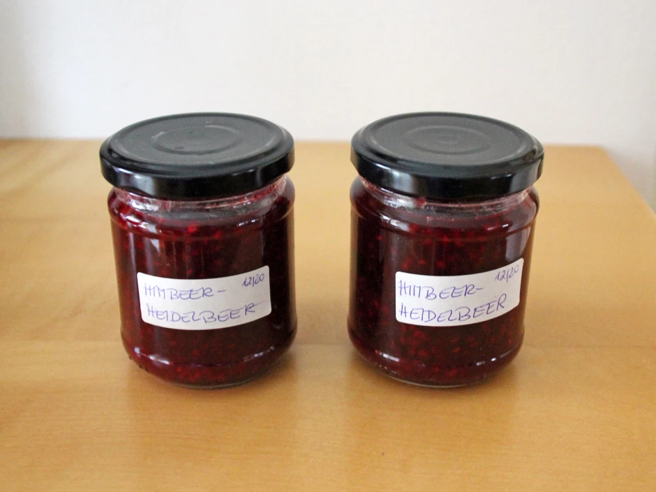 Himbeer-Heidelbeermarmelade