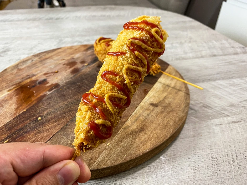 Corndogs mit Käse