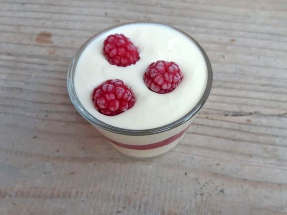 Vanille-Himbeere Schichtdessert