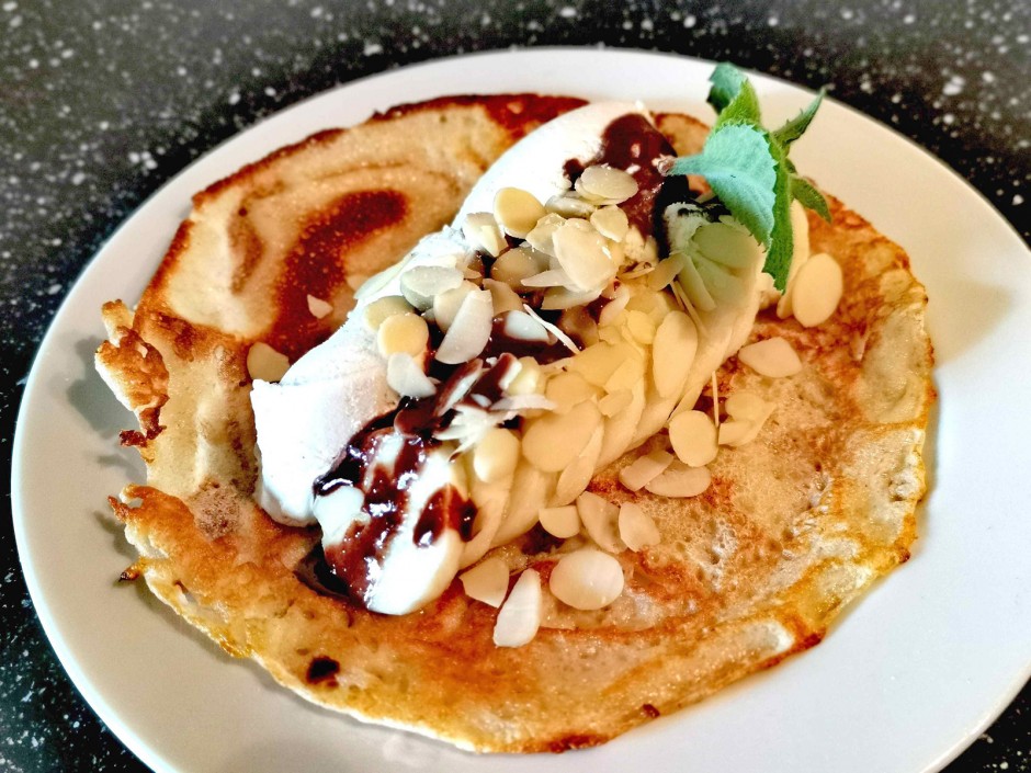 Bananensplit-Palatschinken