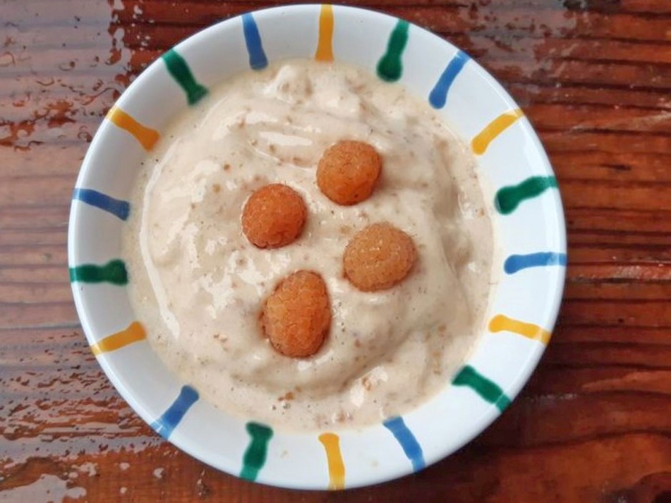 Helles Himbeersorbet