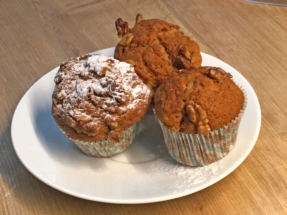 Apfel - Bananenmuffins