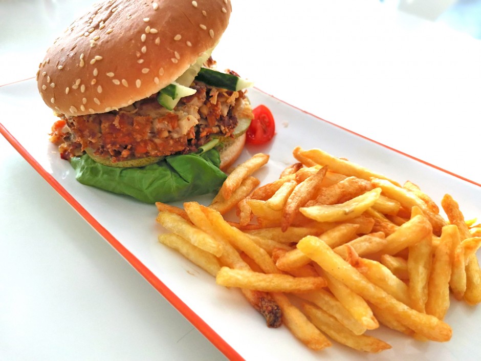 Kräuterseitling-Burger VEGAN