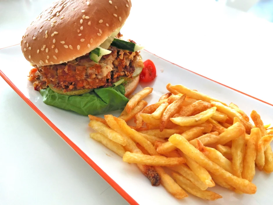 Kräuterseitling-Burger VEGAN
