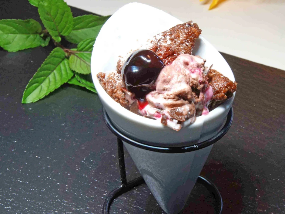 Schwarzwälderkirsch Dessert im Glas