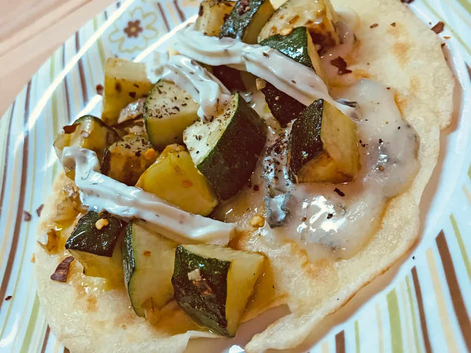 Gorgonzola-Zucchini-Omelette