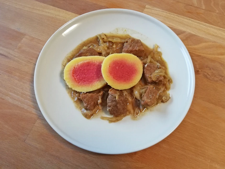 2 Farben-Polenta-Rolle