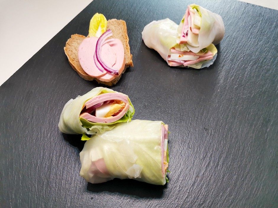 Essigwurst-Rolle - Fingerfood auf österreichisch
