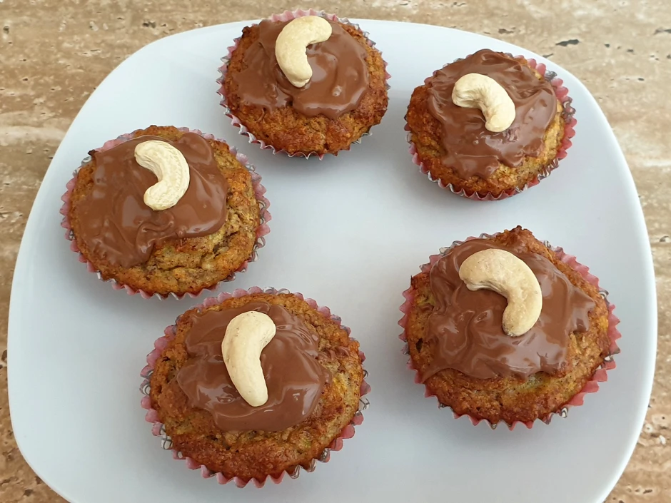 Zucchini-Mandel-Muffins ohne Zucker