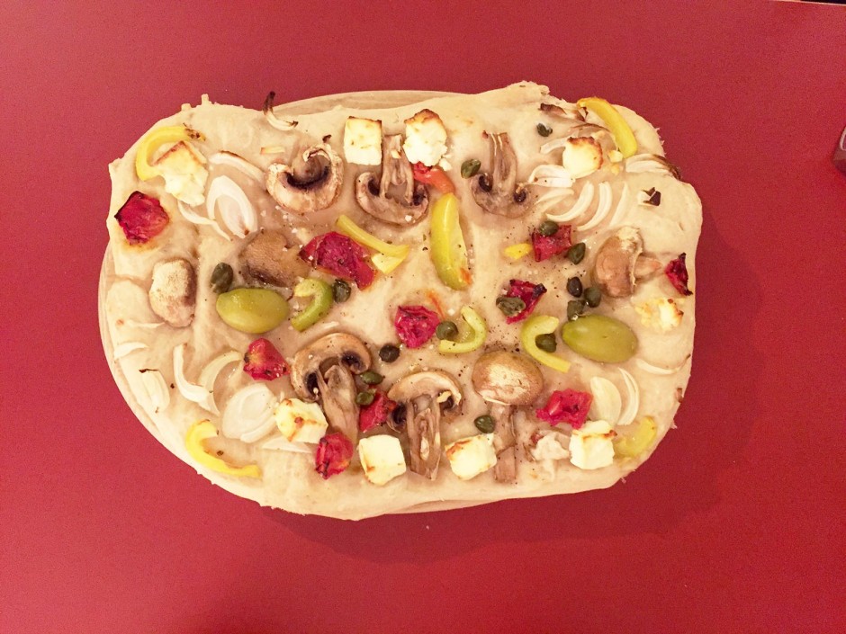 Buntes Foccaccia-Brot