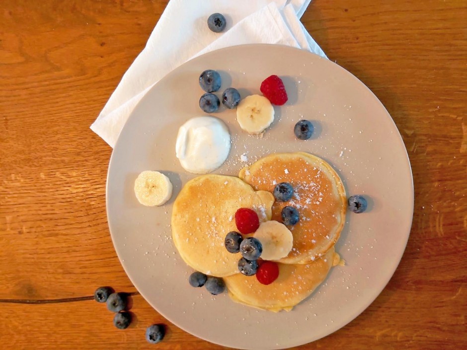 Dinkel-Buttermilch-Pancakes