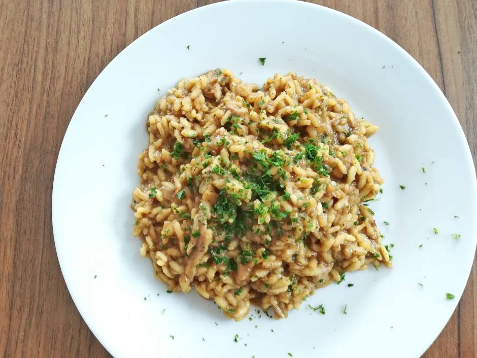 Schopftintling-Risotto