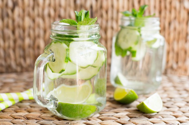 Detox Wasser Gurke-Limette
