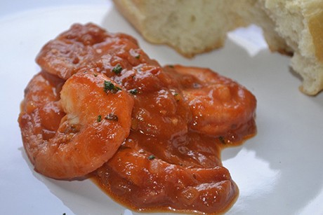 Gamberoni alla caprese