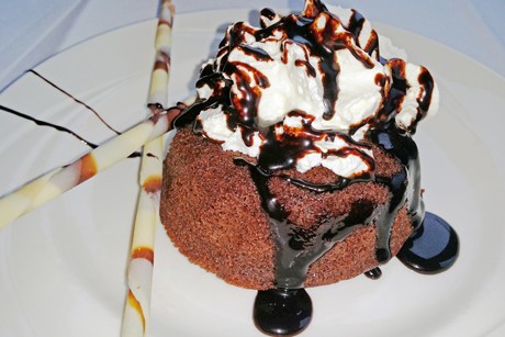 Schokokuchen mit Schokosauce