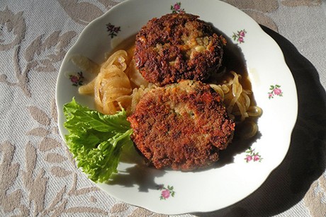 Käselaibchen im Zwiebelsud