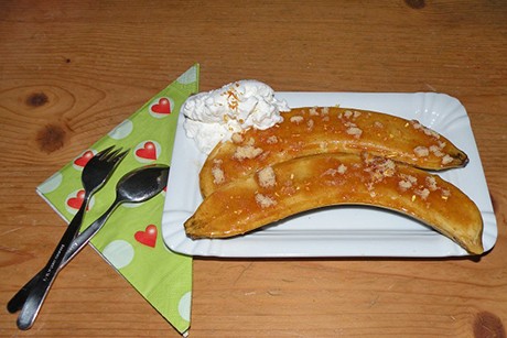 Gegrillte Karamell-Bananen