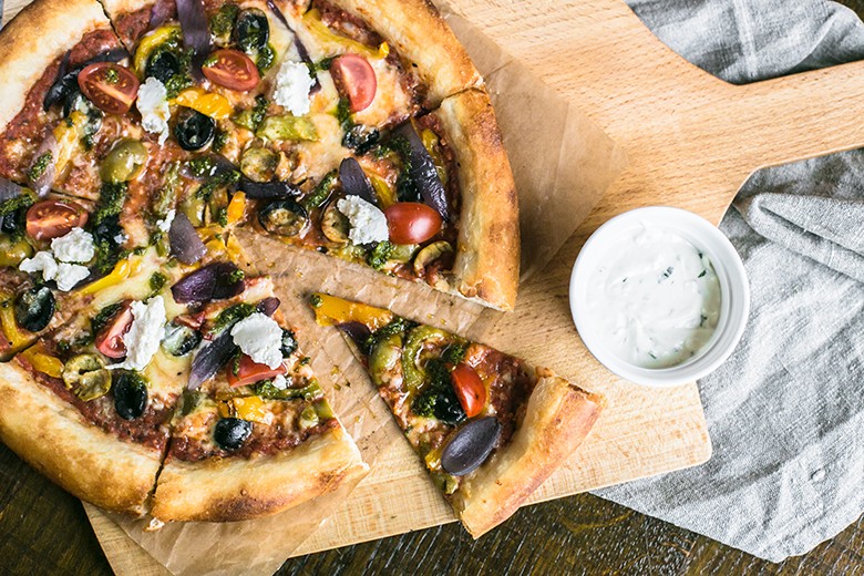 Griechische Pizza