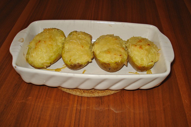 Backkartoffeln mit Schinken