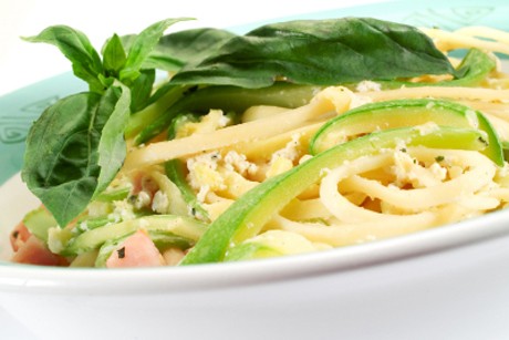 Spaghetti mit Zucchinipesto