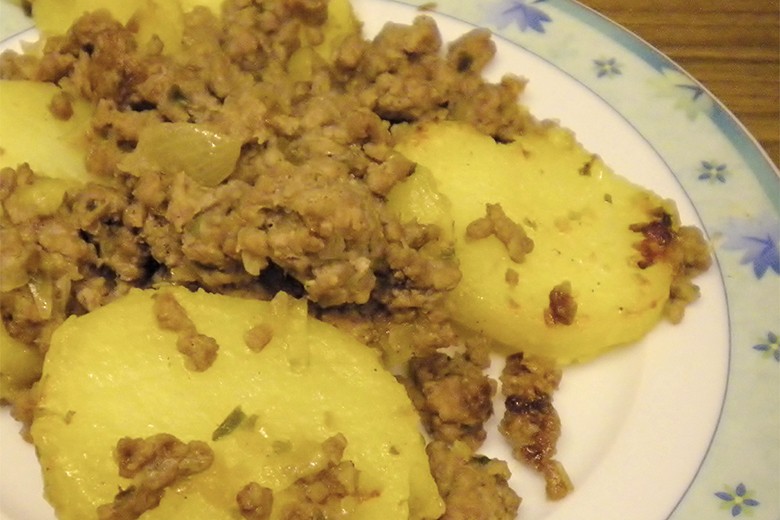 Kartoffeln mit Faschiertem