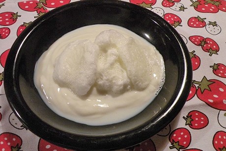 Klößchen in Milchcreme