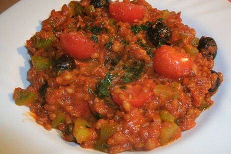 Dinkel-Tomaten-Risotto