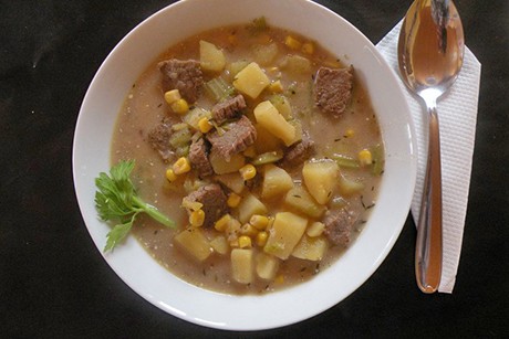 Maiseintopf mit Rindfleisch