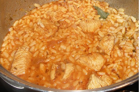 Rahmreisfleisch mit Hühnerbrust