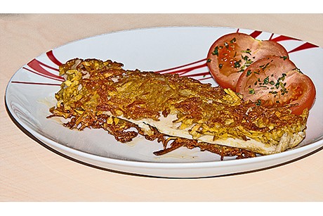 Pangasiusfilet in Kartoffelkruste