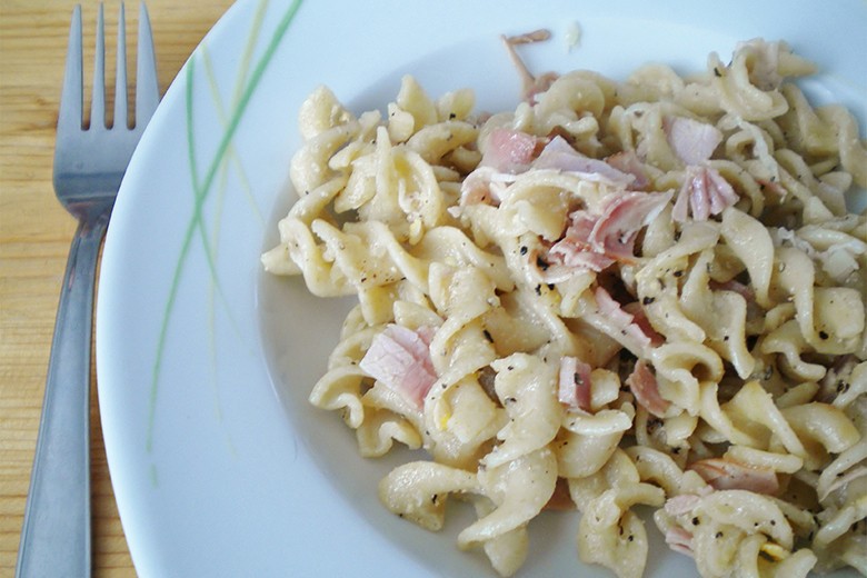 Schinkennudeln