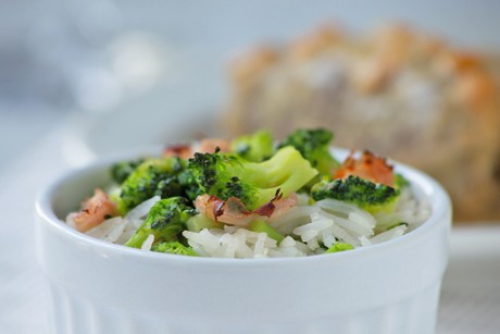 Reis mit Broccoli