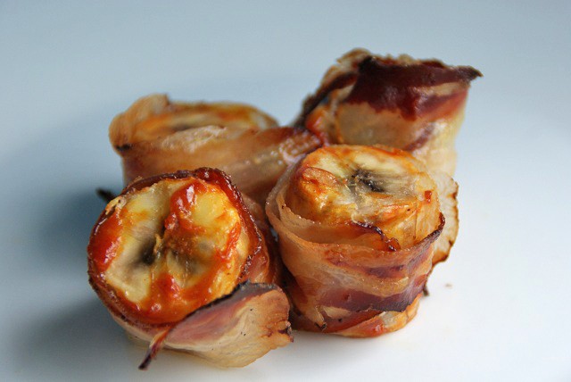 Bacon Wrapped Bananas