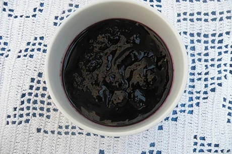 Blaubeersauce zu Desserts