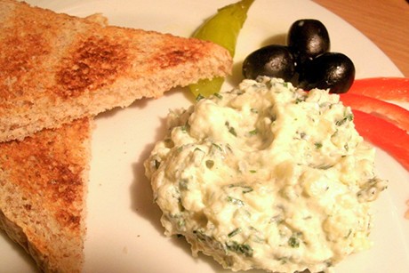 Kartoffel Knoblauch Paste pikant