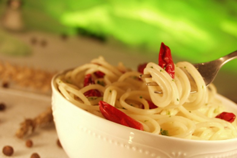 Scharfe Spaghetti