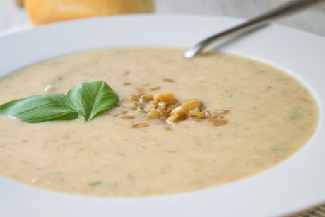 Grünkerncremesuppe