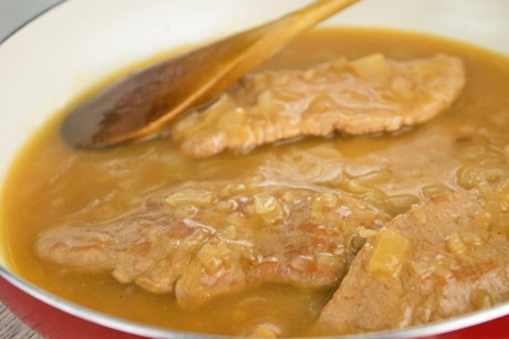 Zwiebelschnitzel