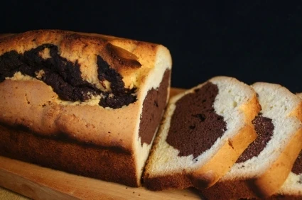 Marmorkuchen in Kastenform