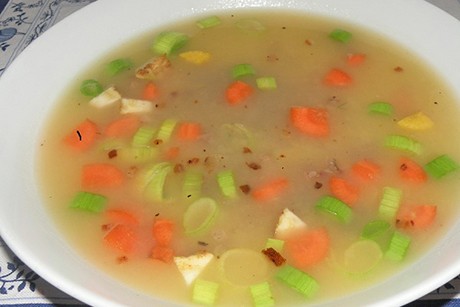Kartoffelsuppe mit Speck