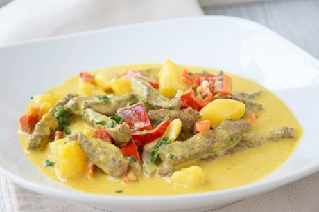 Kokos Rindfleisch Curry