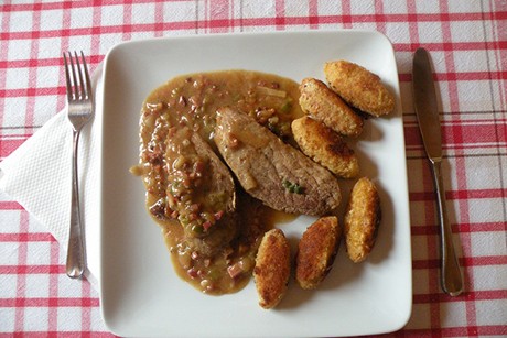 Schweinsfilet auf Bauernart