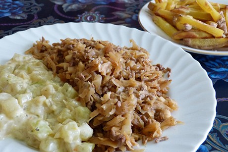 Faschiertes mit eingebranntem Kohlrabi