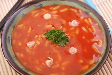 Tomatensuppe mit Reis